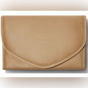 8 Other Reasons Vegan Leather Jewelry Travel Bag Tan NIP